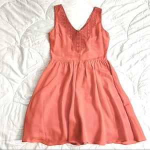 Aryn K - Orange Silk dress
